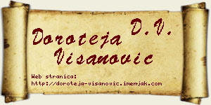 Doroteja Višanović vizit kartica
